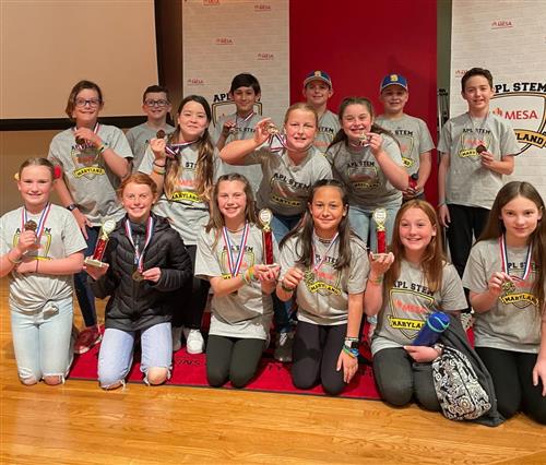 Deale Elementary Winning MESA Team for Storybook Theme Park Ride regional Competition